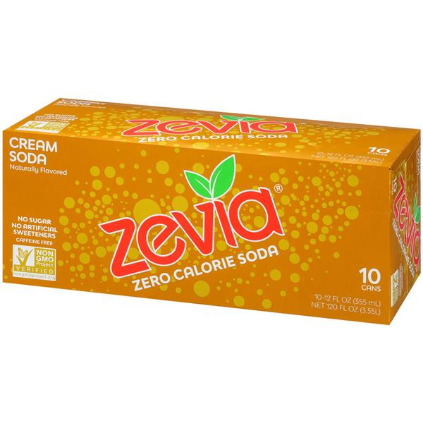 Zevia Zero Calorie Cream Soda 10 Pack HyVee Aisles Online Grocery Shopping