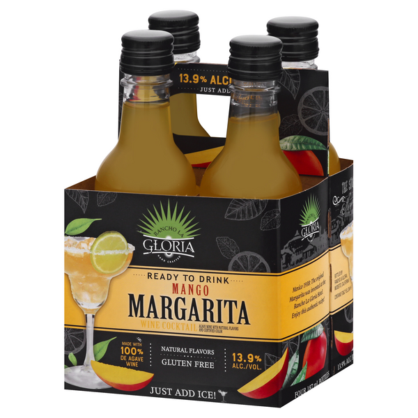 Rancho La Gloria Mango Margarita Wine Cocktail 4Pk | Hy-Vee Aisles
