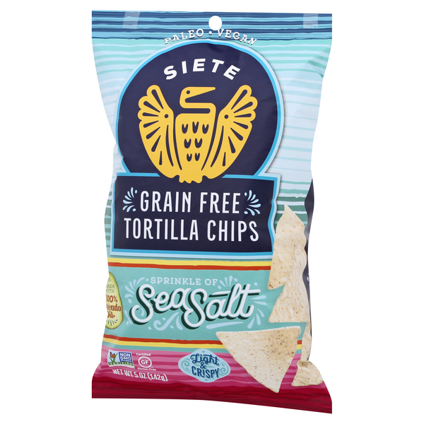 Siete Tortilla Chips Grain Free Sea Salt Hy Vee Aisles Online Grocery Shopping