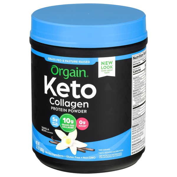 Orgain Ketogenic Collagen Vanilla Protein Powder HyVee Aisles Online