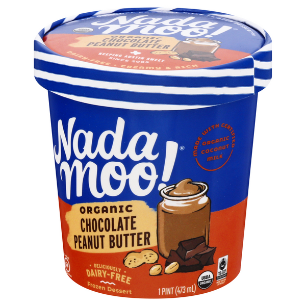 NadaMoo Chocolate Peanut Butter Coconut Milk Ice Cream HyVee Aisles