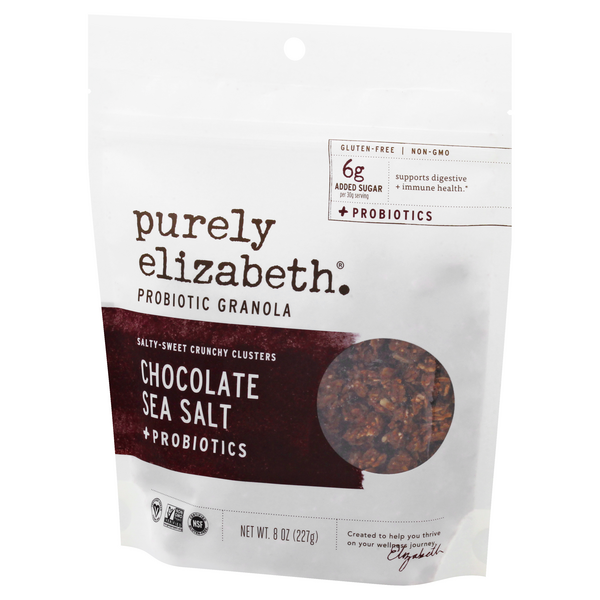 Purely Elizabeth Probiotic Granola, Grain Free, Chocolate Sea Salt + Probiotics HyVee Aisles