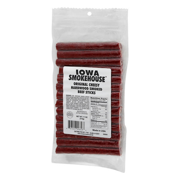 Iowa Smokehouse Original Cheesy Hardwood Smoked Beef Sticks HyVee