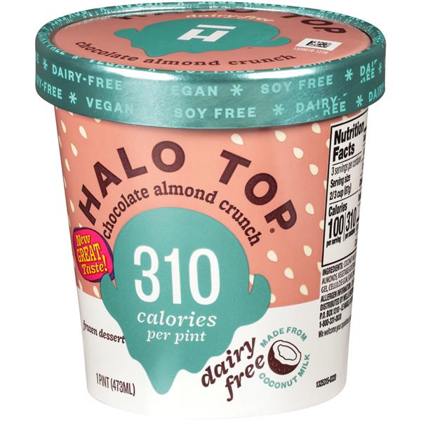 halo top dairy free chocolate almond crunch