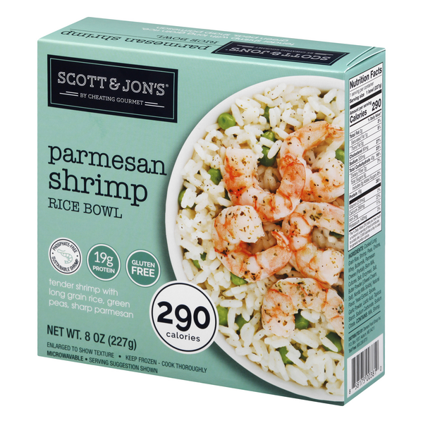 Scott & Jon's By Cheating Gourmet Parmesan Shrimp Rice Bowl 