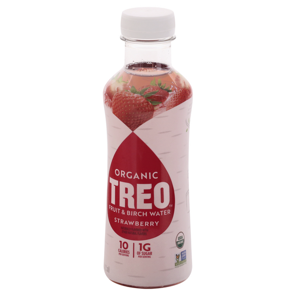 Treo Organic Birch Water Infusion, Strawberry | Hy-Vee Aisles Online ...