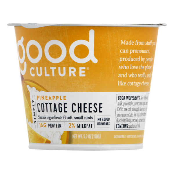 Good Culture Cottage Cheese Pineapple on the Bottom HyVee Aisles