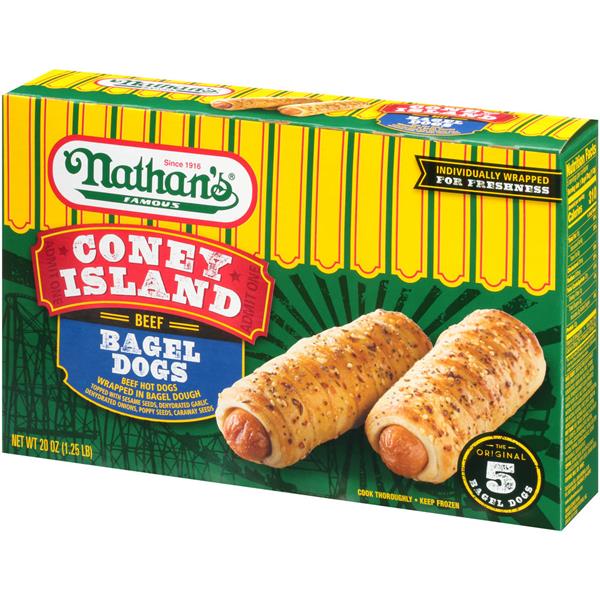 Nathan's Famous Coney Island Beef Bagel Hot Dogs | Hy-Vee Aisles Online