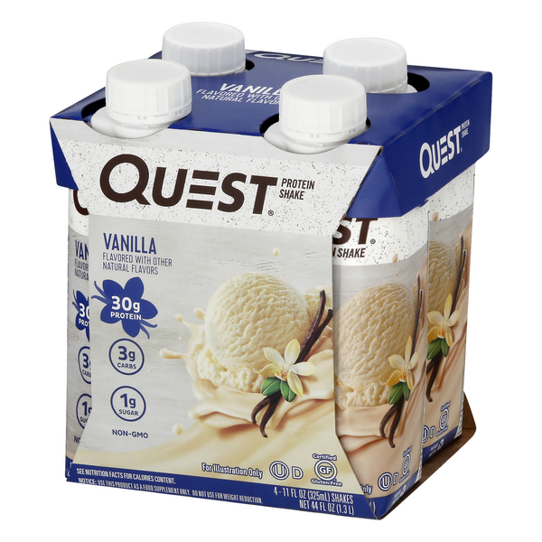 Quest Protein Shake Vanilla 4Pk HyVee Aisles Online Grocery Shopping