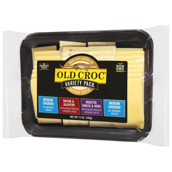 Old Croc Variety Pack Aged Cheddar Cheese Bold Flavors Hy-Vee Aisles