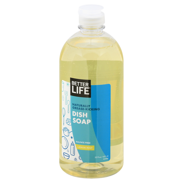 Better Life Dish Soap, Natural Lemon & Mint | Hy-Vee Aisles Online ...