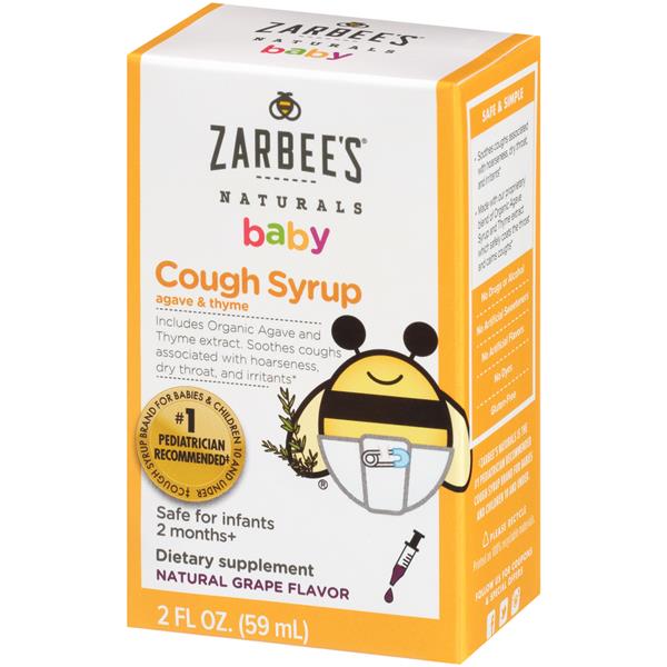 Zarbee's Naturals Baby Cough Syrup Grape Flavor HyVee Aisles Online