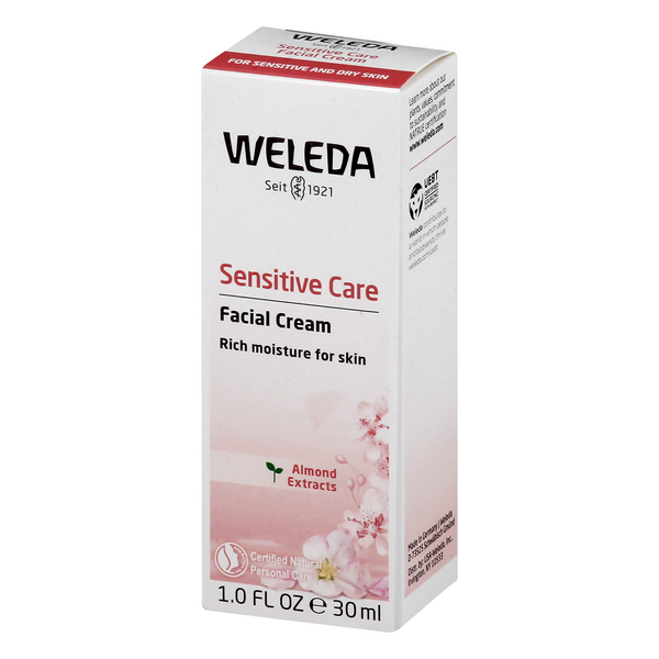 Weleda Sensitive Care Facial Cream Almond Extracts Sensitive & Dry Skin 1.0  fl oz (30 ml)