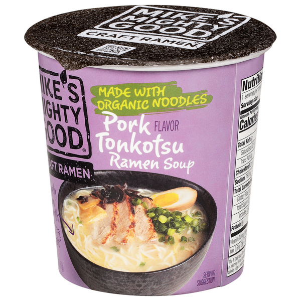 Mike's Mighty Good Pork Flavored Bone Broth Ramen Soup 1.74 oz