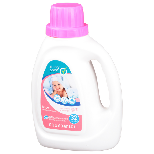 Detergente Líquido Para Ropa De Bebé Simply Done 50 Onz - Jumbo