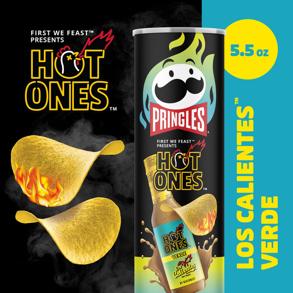 Pringles Hot Ones Potato Crisps Chips Verde | Hy-Vee Aisles Online