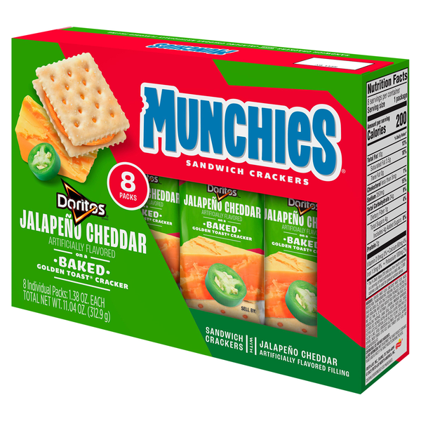 Frito Lay Munchies 2 Go Snacks Jalapeno Cheddar Sandwich