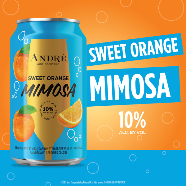 Andre Ready To Drink Sweet Orange Mimosa Sparkling Wine | Hy-Vee
