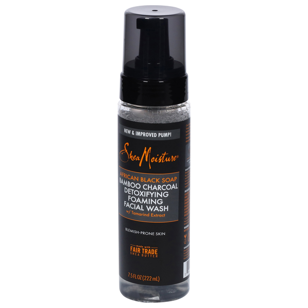 Shea Moisture African Black Soap Bamboo Charcoal Detoxifying