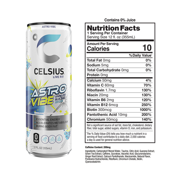 Celsius Sparkling Astro Vibe, Essentials Energy Drink | Hy-Vee