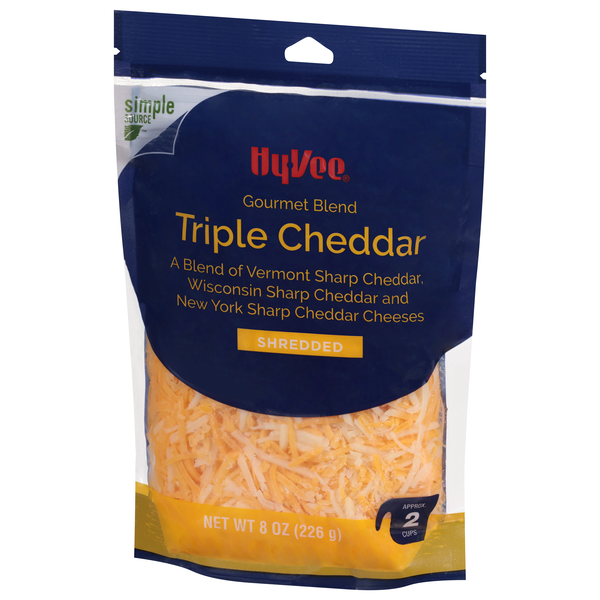 cheese　ローズ3本 Hy-Vee Shredded Gourmet Blend Triple Cheddar Cheese | Hy-Vee