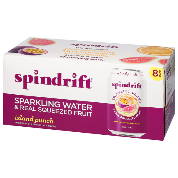 Spindrift Sparkling Water, Island Punch, 8Pk | Hy-Vee Aisles