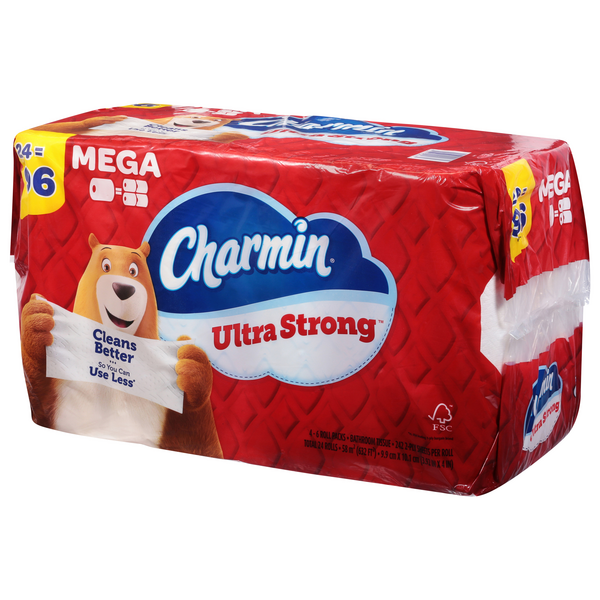 Charmin Ultra Soft Toilet Paper 24 Mega Rolls, 224 Sheets per Roll 