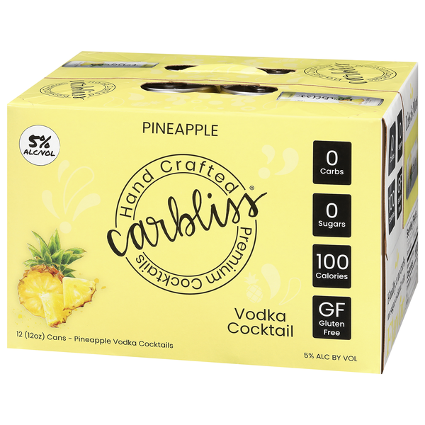 Carbliss Pineapple 12 Pack | Hy-Vee Aisles Online Grocery Shopping