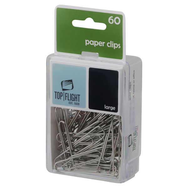 Paperclip Top Top Flight Large Paper Clips | Hy-Vee Aisles Online Grocery Shopping