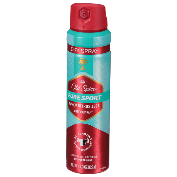 Old Spice Antiperspirant, Pure Sport Plus, Dry Spray, Size Xl | Hy