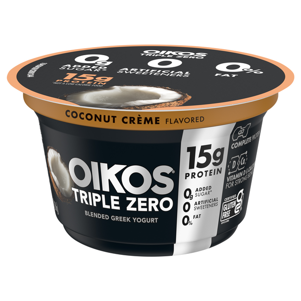 コーヨー　ナノクリーム 100g Oikos Triple Zero Coconut Creme Greek Yogurt | Hy-Vee Aisles