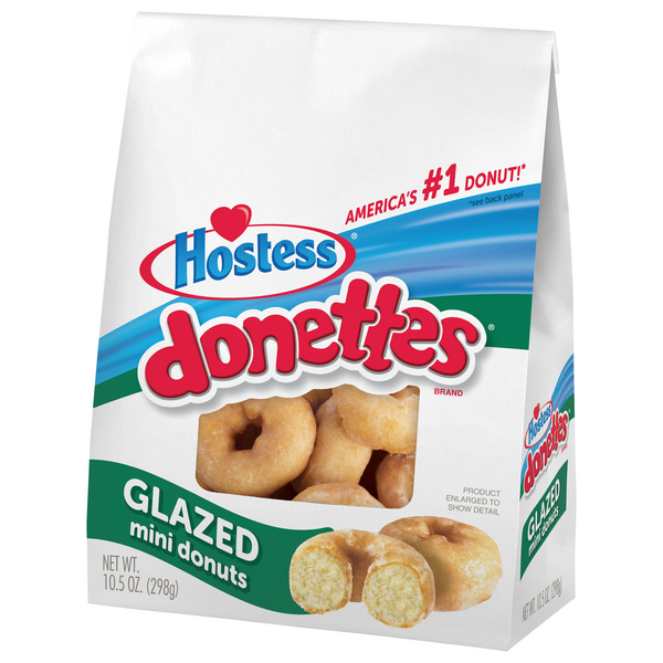 HOSTESS Glazed DONETTES Bag, Mini Donuts, 10.5 oz