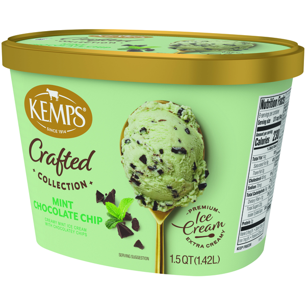 Kemps Simply Crafted Mint Chocolate Chip Premium Ice Cream | Hy
