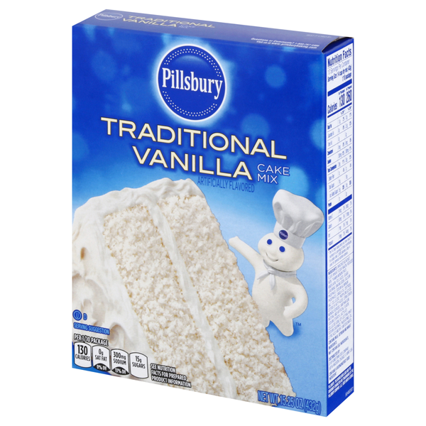 Traditional Vanilla Flavored Cake Mix, 15.25 oz | Hy-Vee Aisles