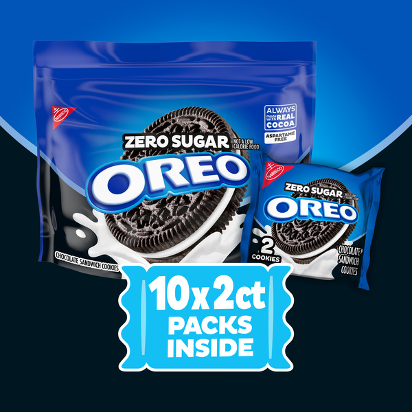 OREOさま専用 OREO Zero Sugar Chocolate Sandwich Cookies, 10 Snack Packs (2