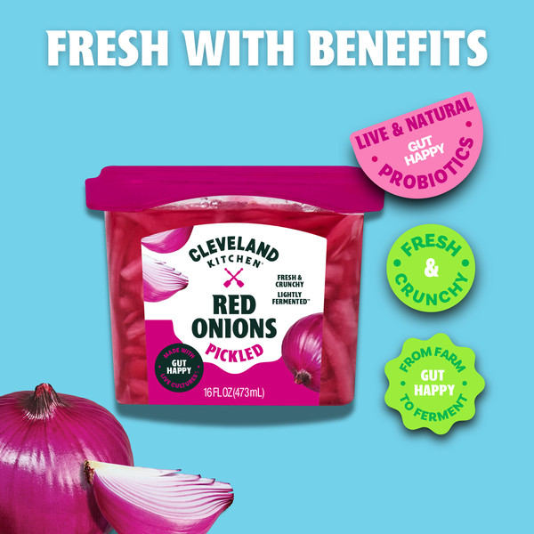 Cleveland Kitchen Pickled Red Onions 16 fl oz | Hy-Vee Aisles