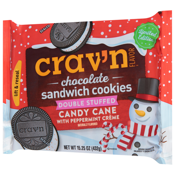 Crav'n Flavor Sandwich Cookies, Chocolate, Original With