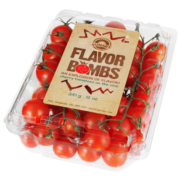 Sunset Flavor Bombs Cherry Tomatoes on Vine | Hy-Vee Aisles Online