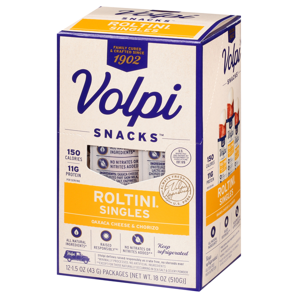 Roltini Keto-Friendly Volpi Roltini Singles with Oaxaca & Chorizo 1.5 oz | Hy ...