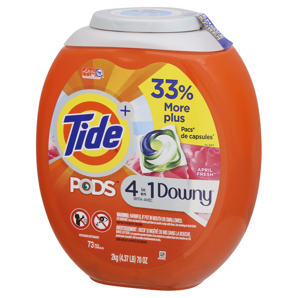 Tide PODS with Downy, Liquid Laundry Detergent Pacs, April Fresh