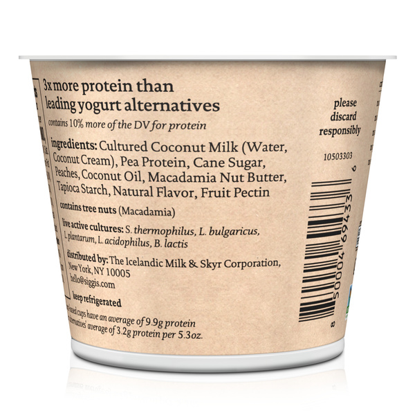 siggi's Plant-Based Coconut Blend, Peach | Hy-Vee Aisles Online