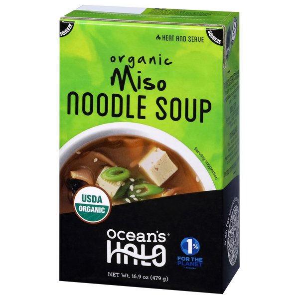 Ocean's Halo Organic Miso Noodle Soup 16.9 oz | Hy-Vee Aisles