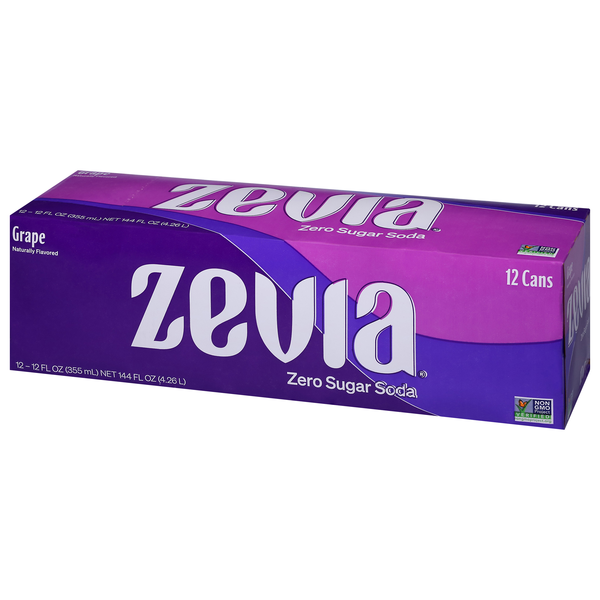 Zevia Soda, Zero Calorie, Grape 12 Pack | Hy-Vee Aisles Online