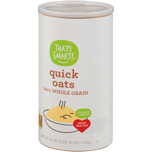  Quaker, Quick 1 Minute Whole Grain Oats, 42 Oz : Grocery &  Gourmet Food