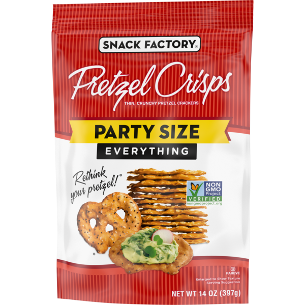 snackpaper ヘリ hyeri A+Bセット Snack Factory Pretzel Crisps Everything Deli Style | Hy-Vee Aisles