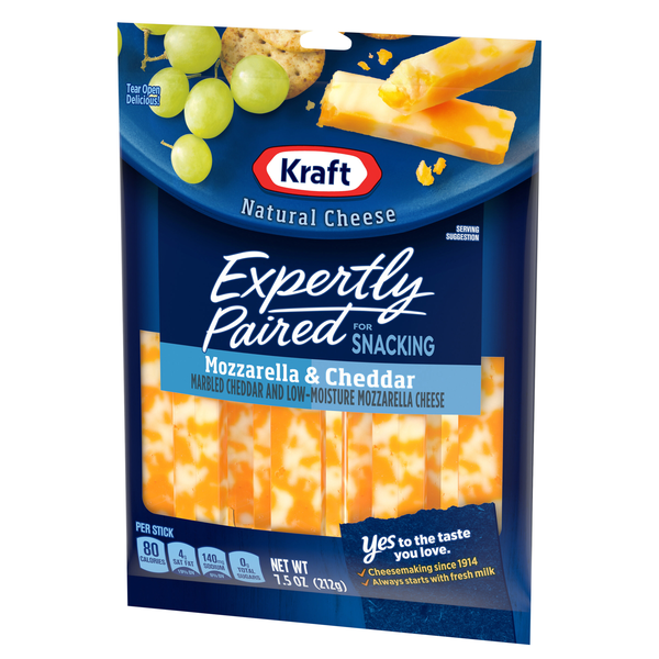 Kraft Mozzarella & Cheddar Snack Sticks 10Ct | Hy-Vee Aisles