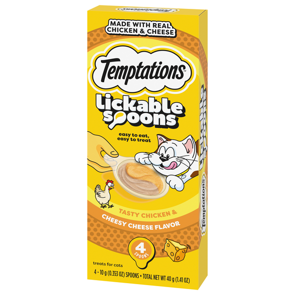 Temptations Lickable Spoons Treats For Cats, Tasty Chicken