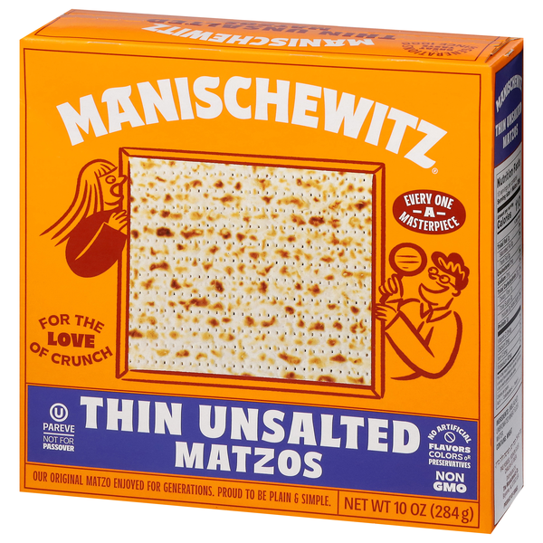 Manischewitz Thin Unsalted Matzos 10 oz | Hy-Vee Aisles Online