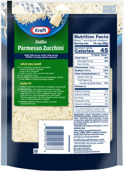 Kraft Shredded Mozzarella Fat Free Cheese | Hy-Vee Aisles Online