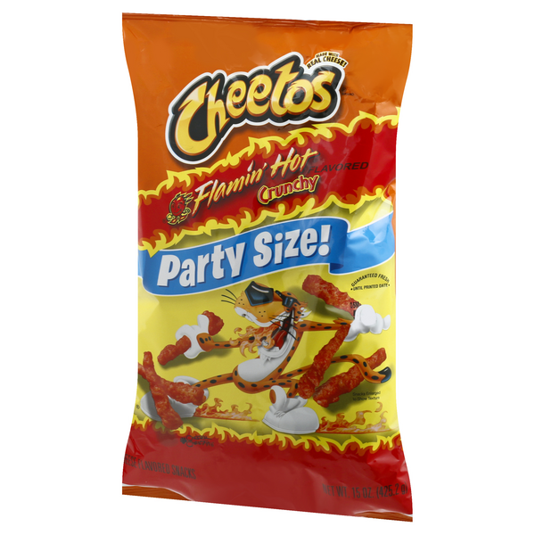 Cheetos Crunchy Flamin Hot Party Size Bag, 15 Oz